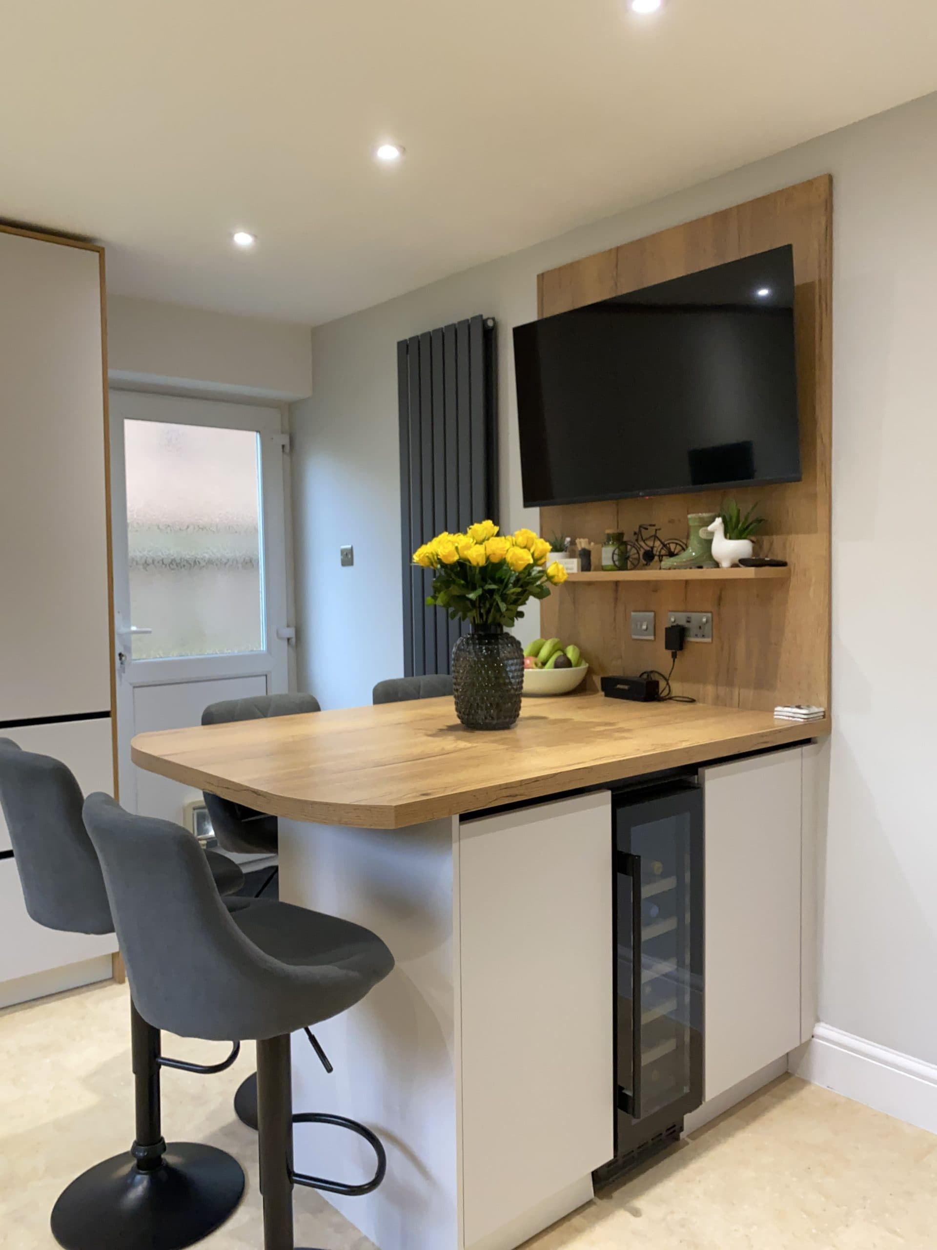 Taupe and Oak Kitchen, Totton
