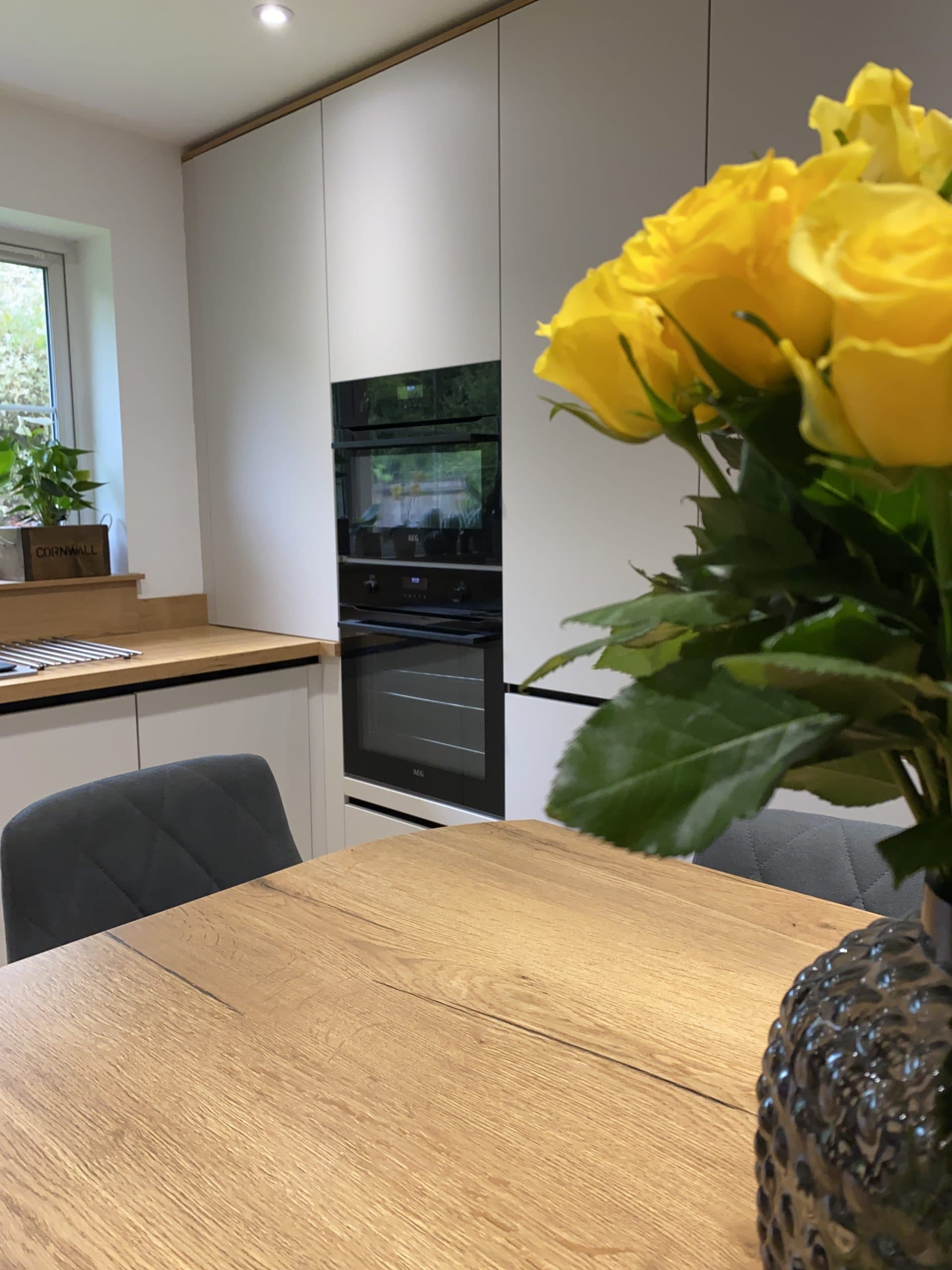 Taupe and Oak Kitchen, Totton